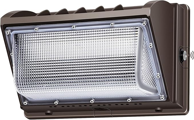 ledmo 150W LED Wall Pack with Photocell Dusk to Dawn 5000K Waterproof Commercial Outdoor Light Fixture 21000lm 100-277V EquivalentEnergy Save Flood Lights for BuildingYardWarehouseGarage
