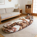 Cat Sleeping Bag for Adult - Soft Plush Cat Envelope Sleeping Bag Fluffy Cat Shaped Bag for Camping Sleepovers Home Lounging Washable Warm Blanket