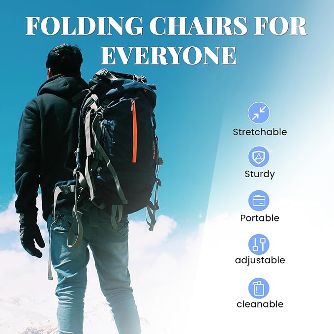 2 Pack Upgraded Collapsible Stools Folding Stool with CushionRetractable Folding Stool Max Load Capacity 400lbs Portable Telescoping Stools for Camping Hiking Outdoor BBQ Fishing-Dark Blue