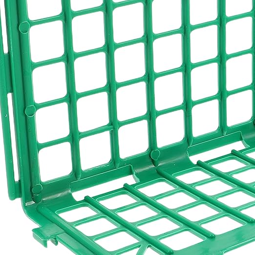 4pcs Plastic Fruit and Vegetable Shelf Dividers for Supermarket Shelving Green Food Guardrail Organizers for Retail Display and Kitchen Storage