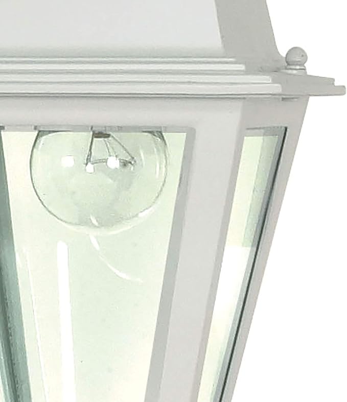 Nuvo Lighting 60/487 Traditional One Light Hanging Lantern from Briton collection in White finish