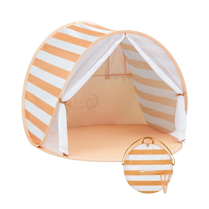 Babymoov Anti-UV Baby &amp Toddler Beach Tent UPF 50+ Sun Protection with Pop Up System for Easy Use &amp Transport Sunset