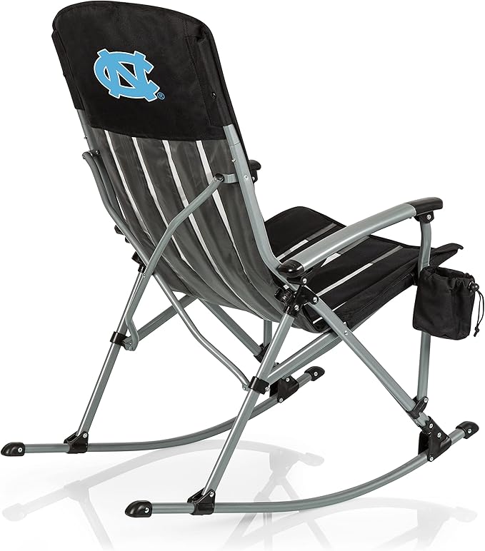 Picnic TIME NCAA Unisex-Adult NCAA Outdoor Rocking Camp Chair XL Heavy Duty Camping Chair for Adults