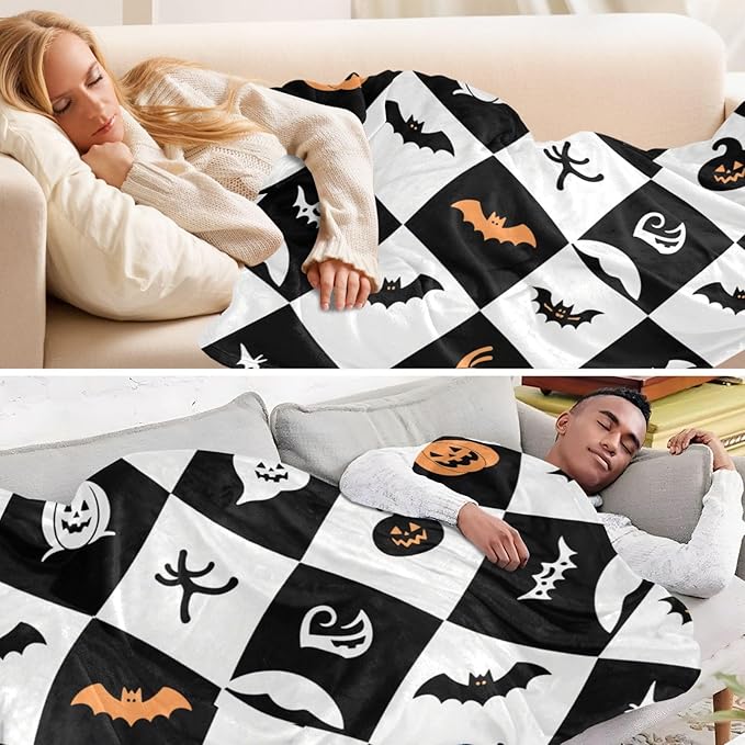 Throws For Couch Halloween White Skeleton Bed Throw Blanket 50 x 70 Inch