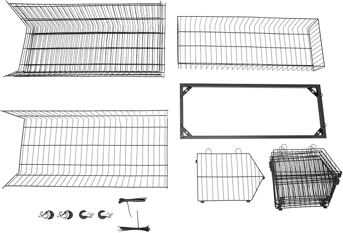 5-Shelf Retail Display Wire Shelving with Wheels and Hook Heavy-duty Metal Snack Display Organizer Retail Shelf for Supermarket Grocery Store Home Kitchen
