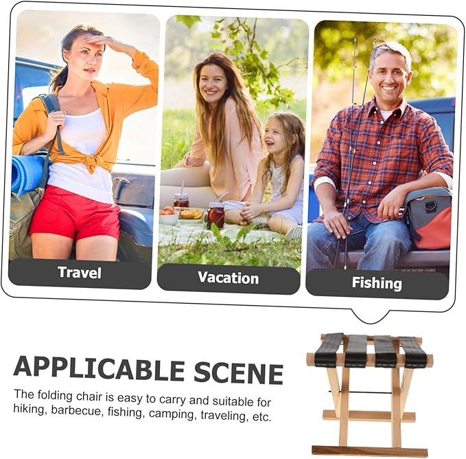 Portable Fishing Chair Lightweight Foldable Camping Stool for Outdoor Activities Travel and Fishing Compact Design Height and Easy to Carry