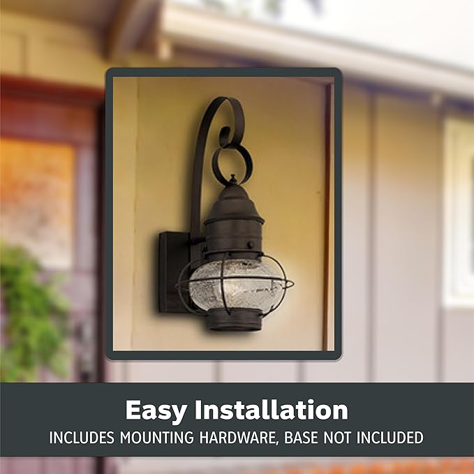 Designers Fountain Nantucket Outdoor Light Fixture 14.25 Inch Exterior Wall Lantern Sconce for Front Door Patio and Porch Rustic 1751-RT