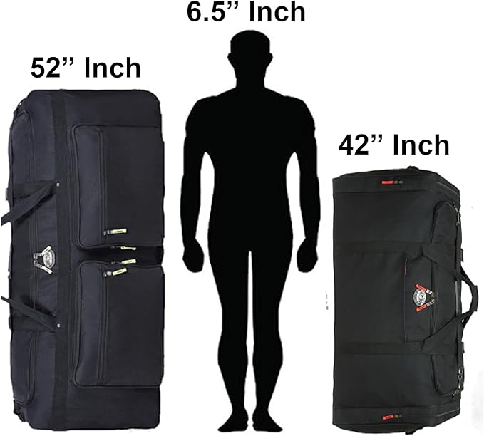 Gilbins Camp 1800 Denier Heavy Duty Soft Trunk With Shoulder Strap (Without Embroidery 52x18x20 18720 Cu. Inch.)
