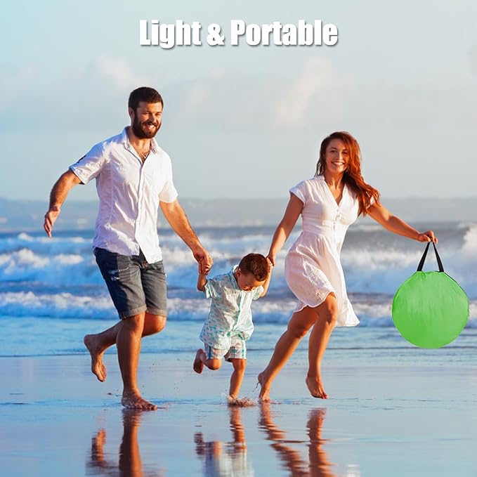 Pop Up Beach Tent Sun Shelter for 2-3 Person Sun Shelter with UPF 50+ &amp Lightweight Portable Beach Tent Easy Pop Up for Outdoor Camping Fishing