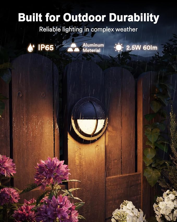 Lumary 12-24V Smart Low Voltage Deck Lights with Hub 4Inch RGB+CCT Outdoor Privacy Fence Lights IP65 Waterproof Landscape Lighting for Step Deck Patio Compatible with Alexa &amp Google 6Pack