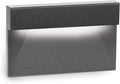WAC Landscape Lighting LEDme 120V LED Horizontal Ledge Indoor and Outdoor Step and Wall Light 3000K Built-in LED in Black