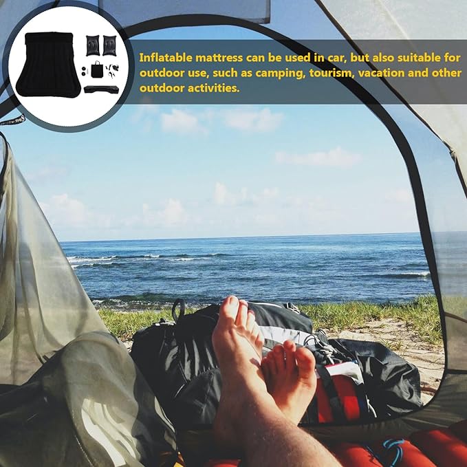 Mipcase 1Set Inflatable Mattress for Car Durable for Outdoor Camping Comfortable Sleeping for SUV to Use Store for Long Distance Journeys