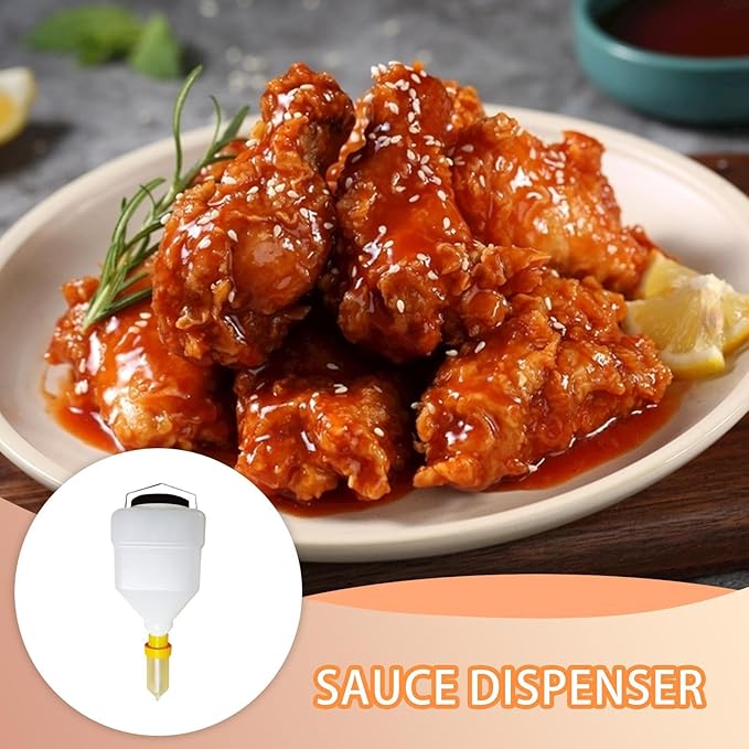 Sauce Dispenser - Refillable Squeeze Storage Bottle Large Capacity Syrup Container Space Saving Kitchen Pourer | Home Kitchens BBQ Buffet For Home Kitchen BBQ Buffet