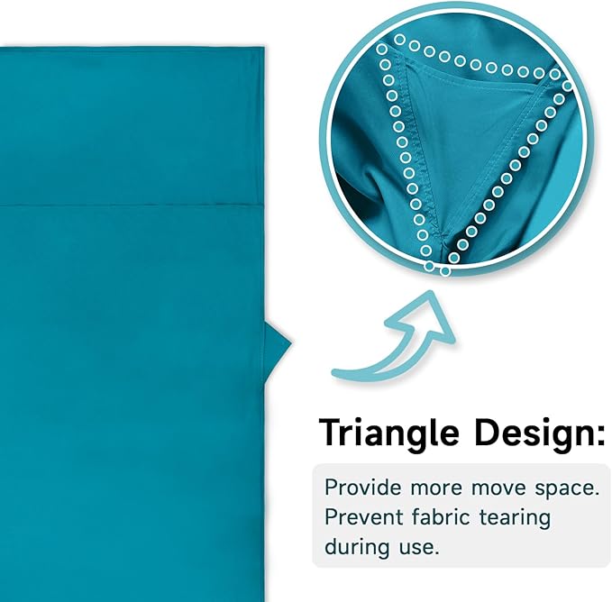 Sleeping Bag Liner 9.5oz Ultralight Satin Travel Sheets for Hotel with Two Way Zippers Silky Camping Sheets &amp Adult Sleep Sack for Backpacking Hiking Business Trips