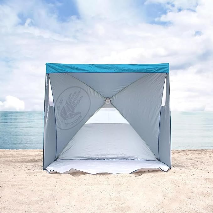 Body Glove Pop-Up Shelter for Beach and Sports 70in x 61in - Poolside Azure Blue 5979600434
