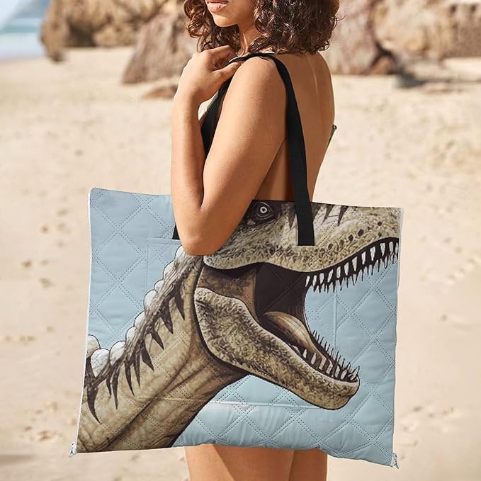 Zipper Dinosaur Walking Style Picnic Mat Suitable for Travel Camping Park Or Home Use
