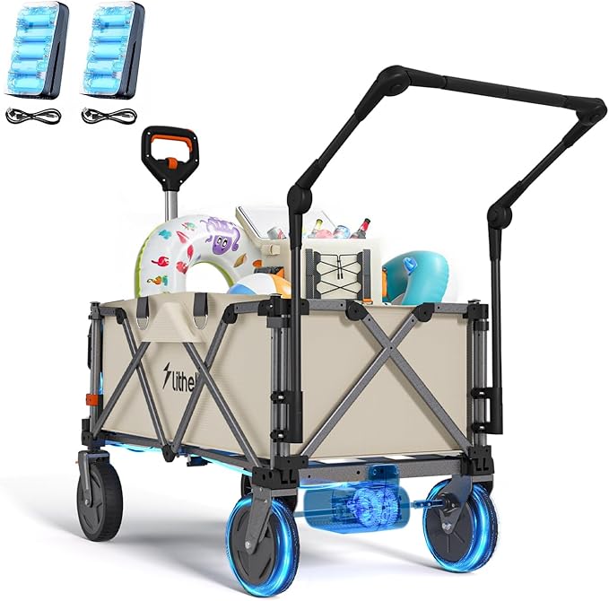 Litheli Detachable Push Handle for Electric Wagon W1 Pro/W2 Pro(Without Wagon)