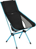 Helinox Sunset Chair (re) Packable Outdoor Furniture Summer Vacation Holiday Seat Foldable Lightweight High-Back Comfort Sustainable Eco-Friendly Materials Weighing 3.66 lbs(1.6 kg) Black