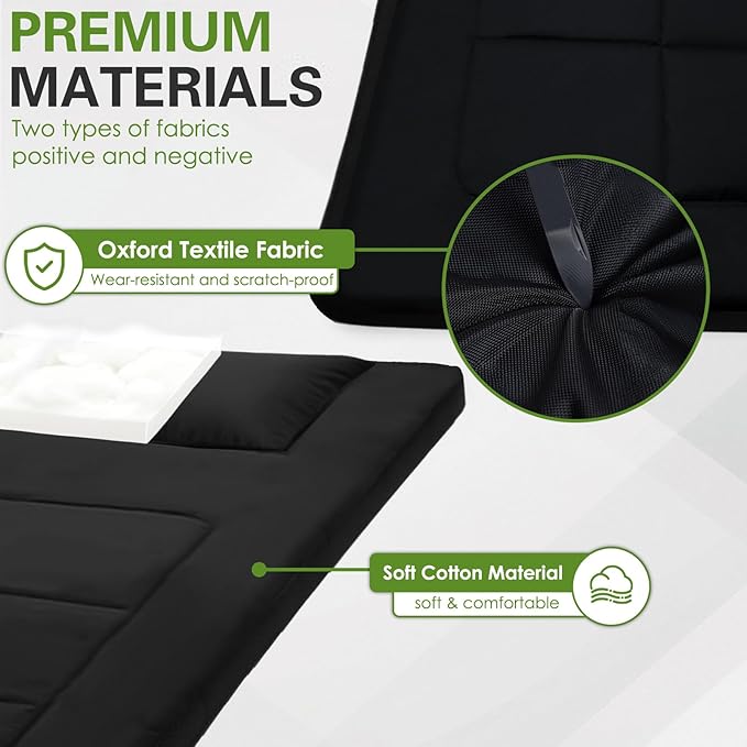 80 x 36 Inch Camping Cot Mattress Floor Mattress Waterproof Sleeping Pad for Camping Travel Easy to Store Floor Pad for Tent Cot Guest Garden Lawn Outdoor Indoor