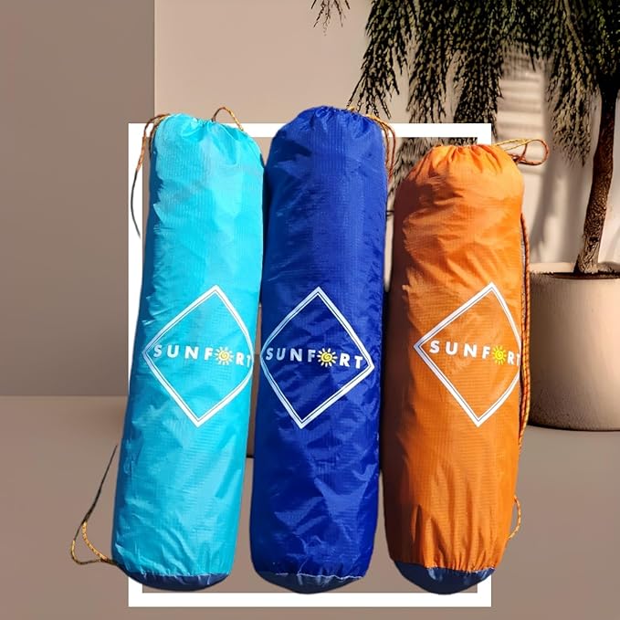 Sandproof Beach Walled Blanket Outdoors Water Resistant Portable and Lightweight Outdoors Playpen for Sand and Grass - Orange and Gray