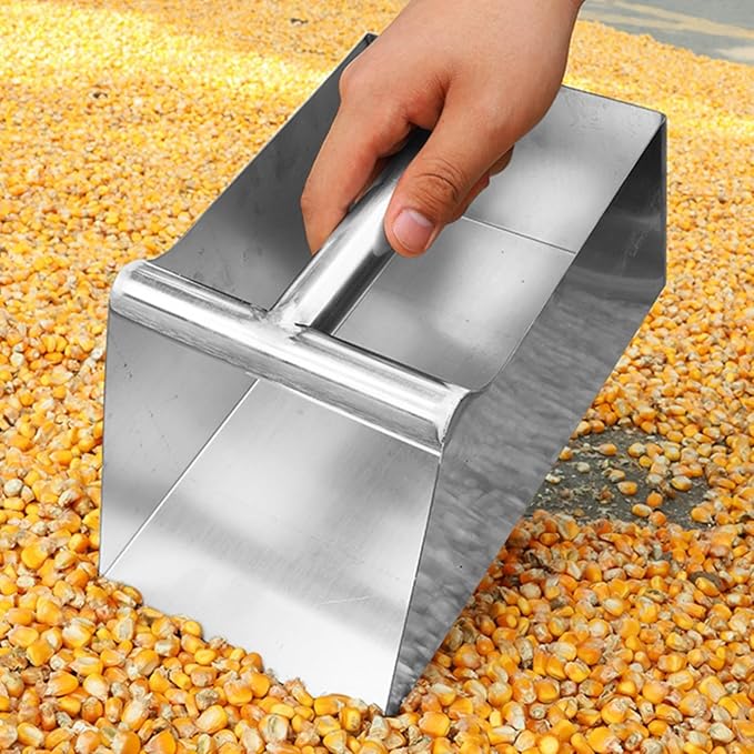 Ergonomic 304 Stainless Steel Kitchen Scoops Shovel for Candy Flour Serving Home Restaurant Camping Use Heavy Duty Candy Flour Scooper