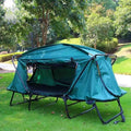 Off-The-Ground Tent Outdoor Camping Double-Layer Anti-Storm Camping Car Fishing Portable Speed Open Single Double Camping Bed Tent