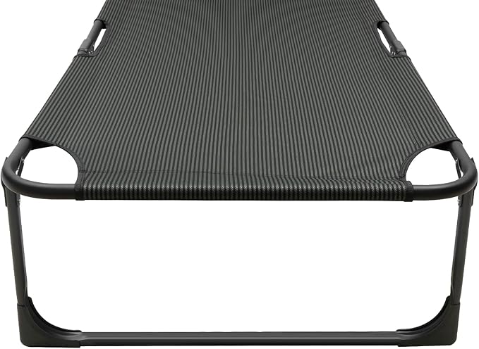 Folding Cot Camping Bed with Easy Setup Supports Adult