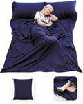 Sleeping Bag Liner Lightweight Compact Sleeping Bag Sack Portable Clean Travel Sheet Camping Sleep Sheet for Backpacking Hotel Hiking