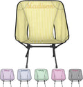 Custom Portable Camping Chair Compact Lightweight Personalized Folding Chair for Travel Beach Picnic Backpacking Hiking Yellow Stripes