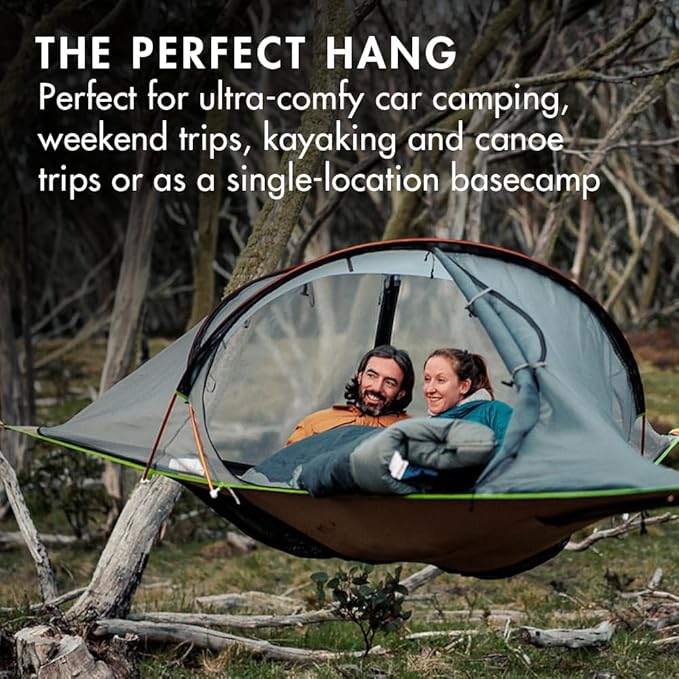 Tentsile Connect V3 2-Person Tree Tent Hammock The Original Tree Tent Company 880 Pound Capacity Portable Treehouse Heavy Duty Ratchets Included Designed in The UK
