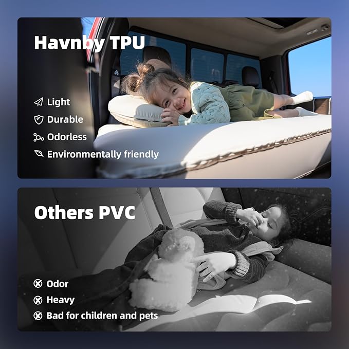 Pickup Cabin Mattress Custom Fit Air Foam Camping Bed Back Seat Inflatable CozyPad with Built-in Pump Portable Cabs Mattress for Chevrolet Silverado