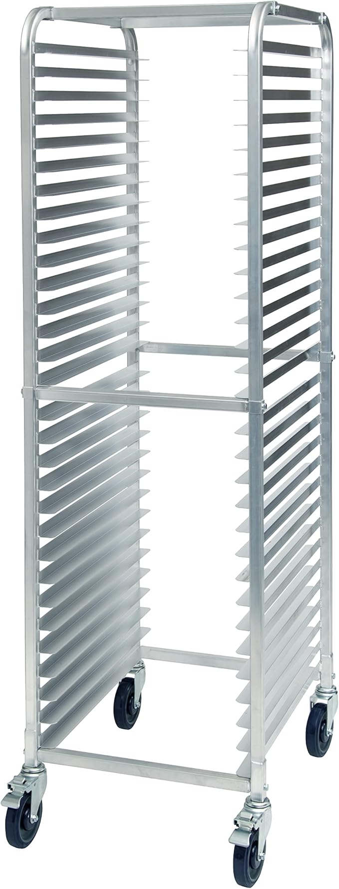 Winco Aluminum Sheet Pan/Bun Rack 2 Spacing with Brake 30 Tier