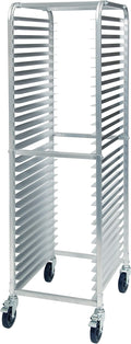 Winco Aluminum Sheet Pan/Bun Rack 2 Spacing with Brake 30 Tier