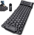 ONETIGRIS Blackcrystal Sleeping Pad Ultralight Camping Sleeping Pad with Pillow Built-in Foot Pump Inflatable Sleeping Mat Compact for Camping Backpacking Hiking Traveling Tent