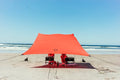 Neso Grande Portable Beach Tent Sun Shelter - Lightweight Beach Shade Canopy - Easy Setup for Family Outings - Patented Reinforced Corners - UPF 50+ Sun Protection - 7ft Tall 9 x 9ft