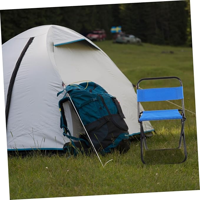 Kisangel Portable Folding Chair for Camping Fishing Outdoor Lightweight Compact Easy to Carry