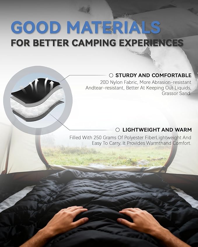 Camping Blanket Ultralight 3 Season Waterproof &amp Windproof Packable Outdoor Blanket for Camping Hiking Backpacking HammockStadium Picnics（Black）