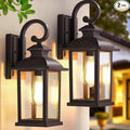 Brown Outdoor Wall Light Fixtures 2-Pack Anti-Rust Aluminum Coach Lights for Garage Waterproof Exterior Lighting Fixtures Outside Sconce Wall Mount15 Outdoor Porch Lights for House