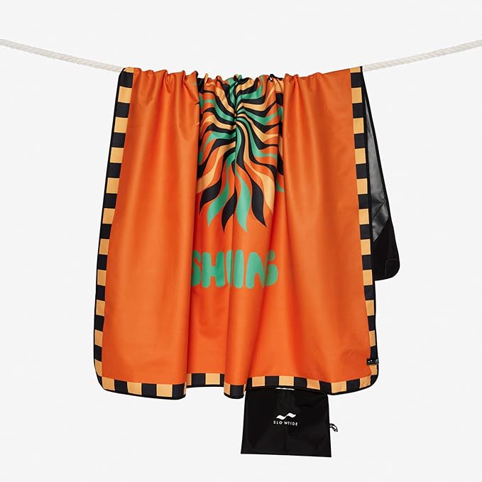 Slowtide x Bob Marley Sun is Shining Oversized Picnic Blanket – Water &amp Sand Resistant Outdoor Blanket 60 x 72 in