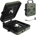 2 Burner Propane Camping StovePortable Folding Gas Stove for Camping with 17200 BTUTwo Adjustable Burners with Easy Carrying Handle&ampInlet Gas PipeOutdoor Camp Stove for Camping Backpacking