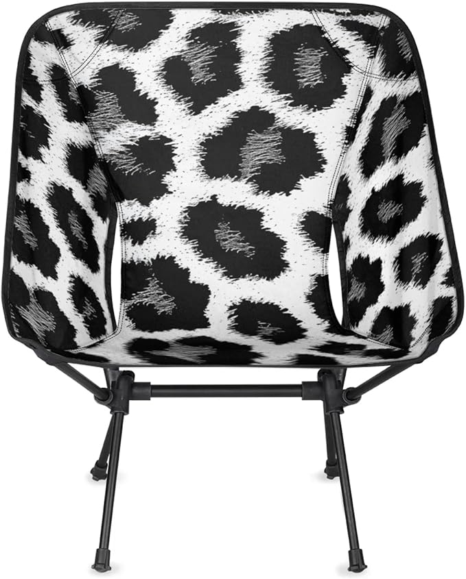 Honeybaby Folding Camping Chair Animal Leopards Print Camping Chairs Lightweight Portable Chair Outdoor Foldable Chairs for Camping Travel Picnic Beach Hiking