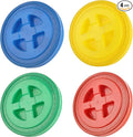4 Pieces 5 Gallon Leak-Proof Bucket Lid Food Grade Plastic Storage Buckets Screw Seal Lids Screw Pail Lid Pet Food Storage Chicken Feeders Paint Storage Compatible with Gamma (Color)