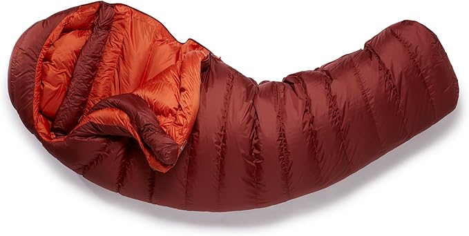 Rab Men's Ascent Down Sleeping Bag - Lightweight Warm Mummy Sleep Sack for Camping &amp Backpacking