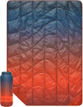 Rumpl Travel Puffy Blanket Ultra-Packable Travel-Size Warmth and Comfort Volcanic Fade