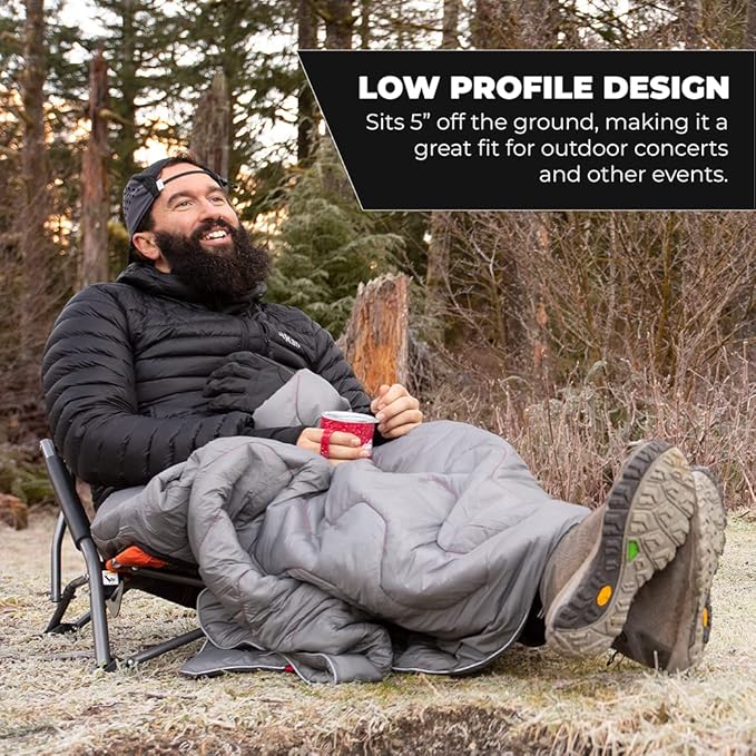 Cascade Mountain Tech Folding Camp Chair for Camping Beach Picnic Barbqeues Sporting Events with Carry Bag