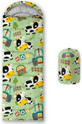 Kids Sleeping Bag for Boys GirlsBlue Ripples Print-Lightweight Warm Portable Outdoor Indoor-Waterproof Cold Weather Resistant Sleeping Bag for Camping Hiking