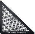 camping moon Corner Extension for Field Rack Aluminum Leaf Design Black T-2306-C