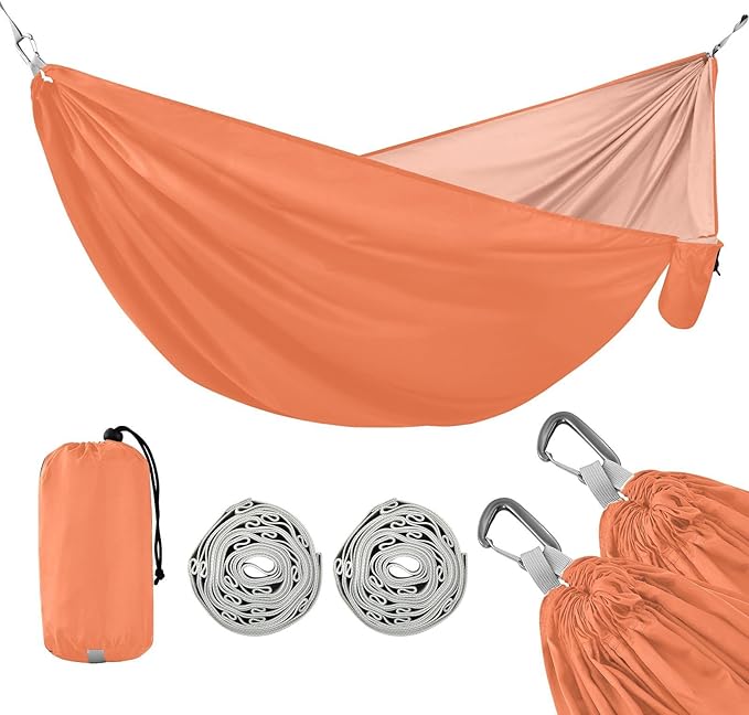 Tree Hammocks Coral Lightweight Hammocks with Two Tree Straps 114 x 54