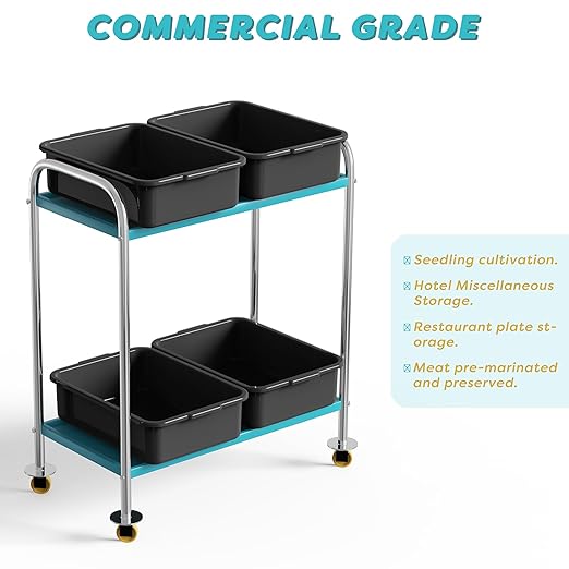 Commercial Bus Tubs/Dishwashing Tubs 13L Plastic Restaurant Basin Utility Tub/Tote Box Set of 4 Black
