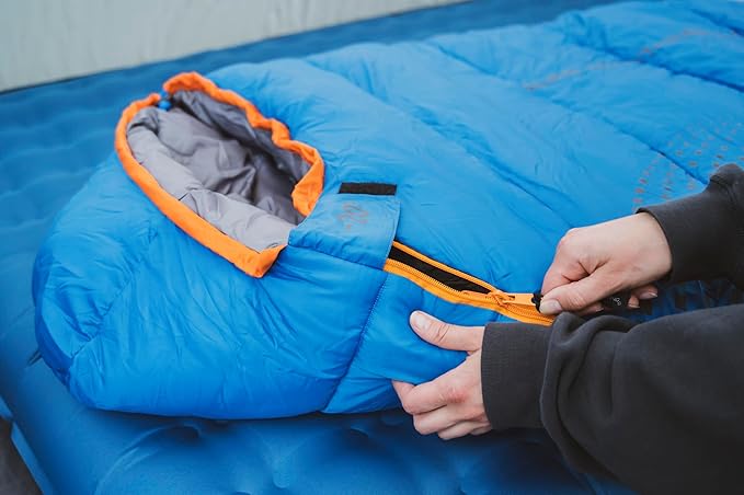 ALPS Mountaineering Blaze -20° Sleeping Bag – Extreme Cold Weather Synthetic Mummy Sleeping Bag with TechLoft Silver Insulation Draft Collar &amp Durable Ripstop Shell for Winter Camping